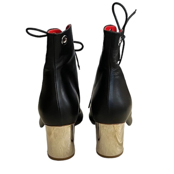 Proenza Schouler Open toe Lace up Ankle Booties size 37 Black - Picture 8 of 12